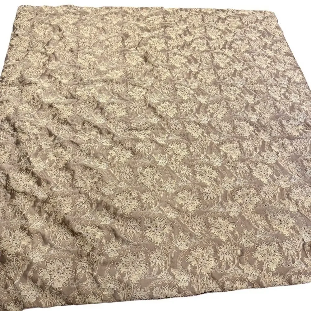 Croscill Jacobean Gold Damask Jacquard Queen Size Comforter Thick 92